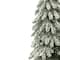 3ft. Pre-Lit Lightly Flocked Artificial Alpine Christmas Tree, Warm White LED Lights